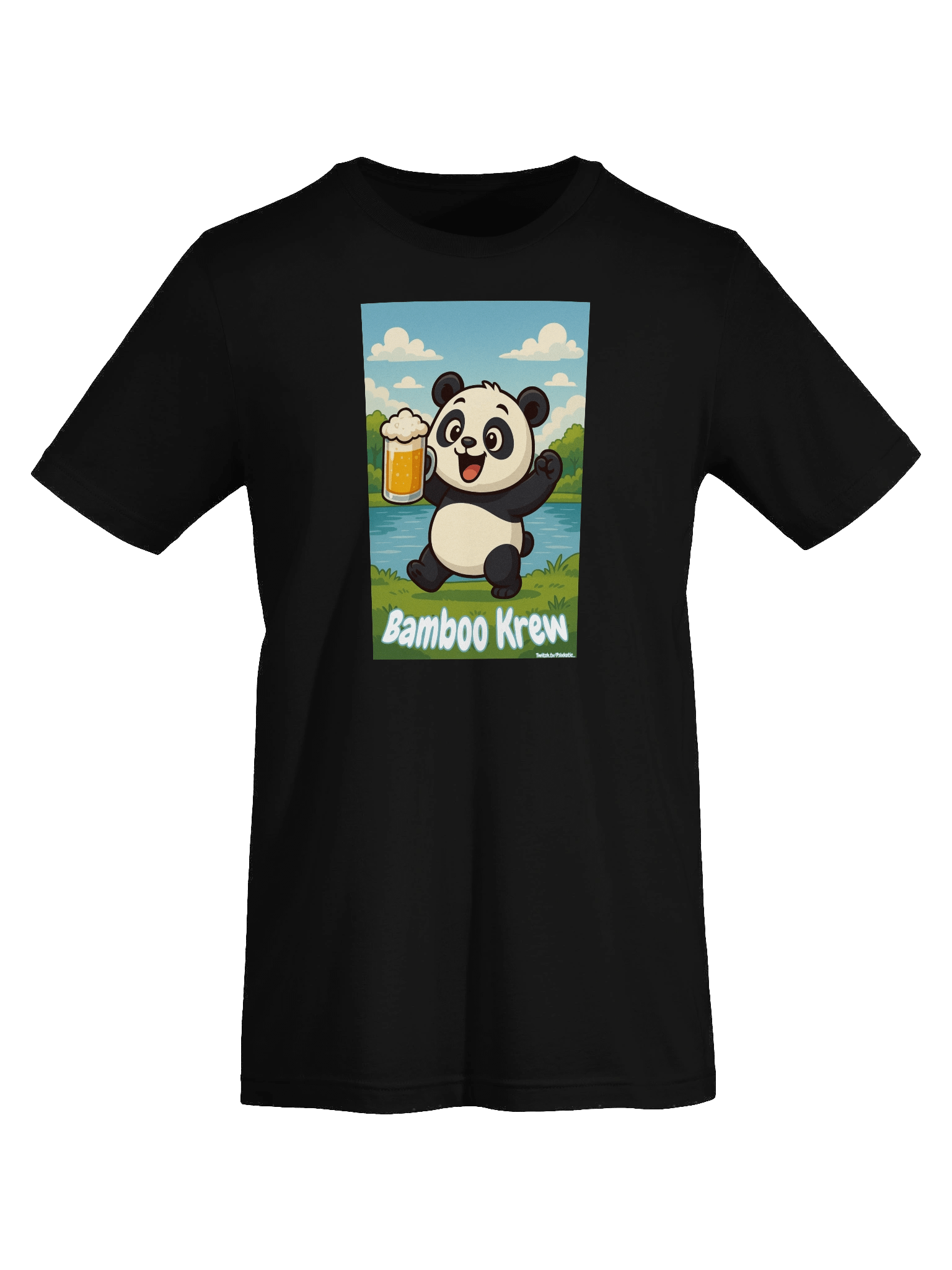 Bamboo Krew Panda Beer T-Shirt product image (5)