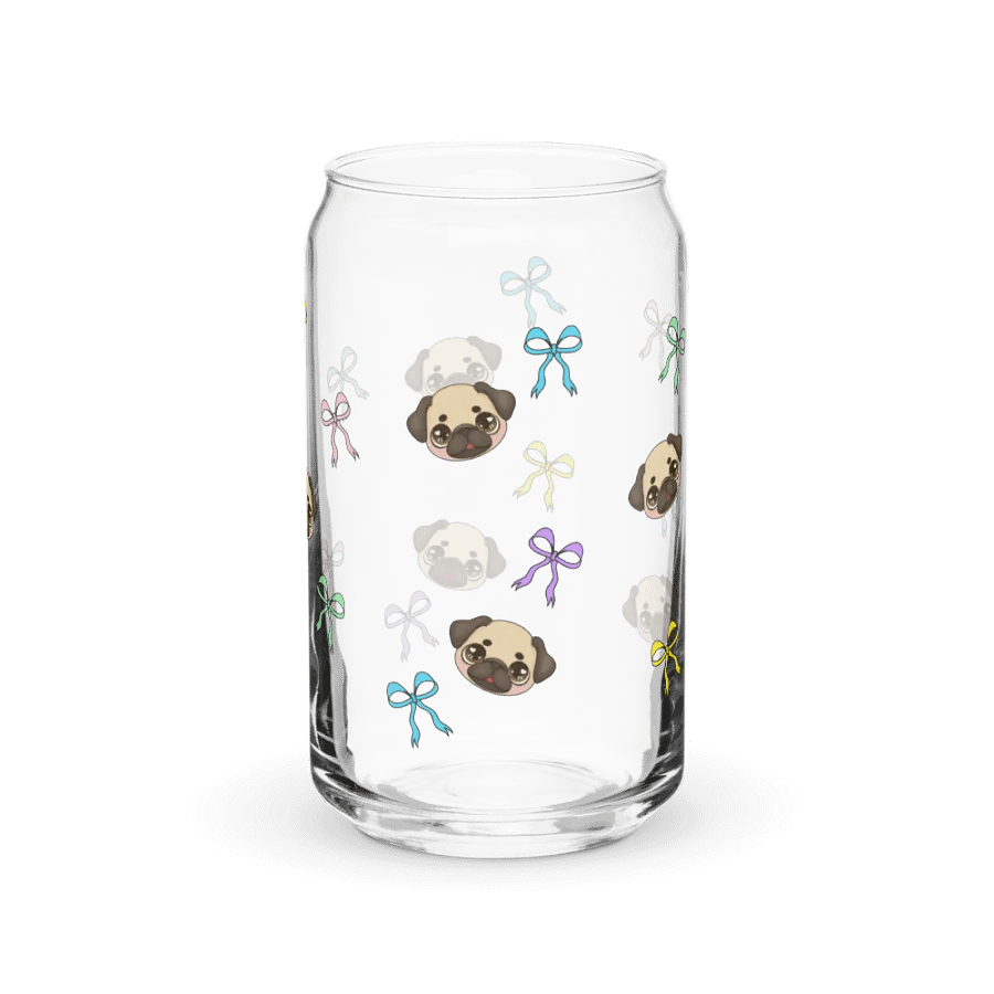 Glass Can Pug Bows product image (7)