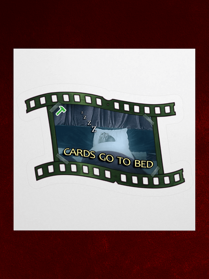 StreamReel | Cards go to bed Sticker product image (1)