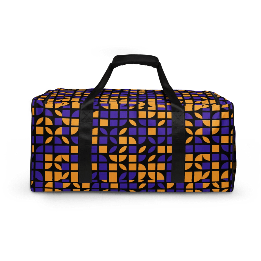 GOOD VIBES BLACK-ORANGE Duffle Bag product image (12)