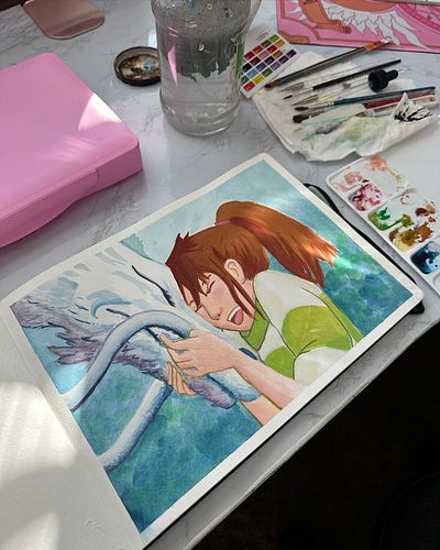 First Time Playing with Gouache 🎨 
I’ve been making art for myself lately and it’s been freeing to just be creative for mysel...