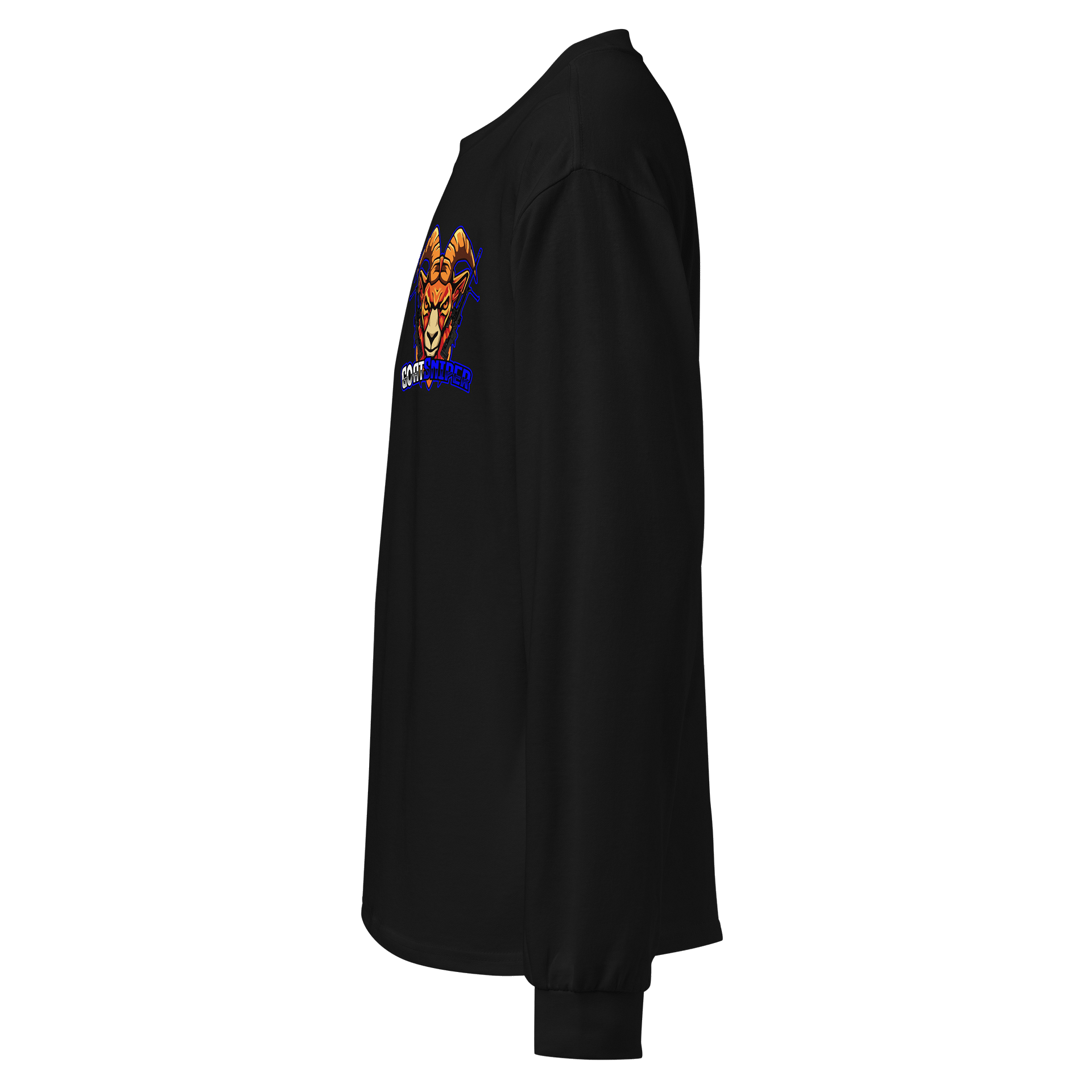 Intense Goat Sniper Graphic Long Sleeve Shirt Small Logo product image (2)