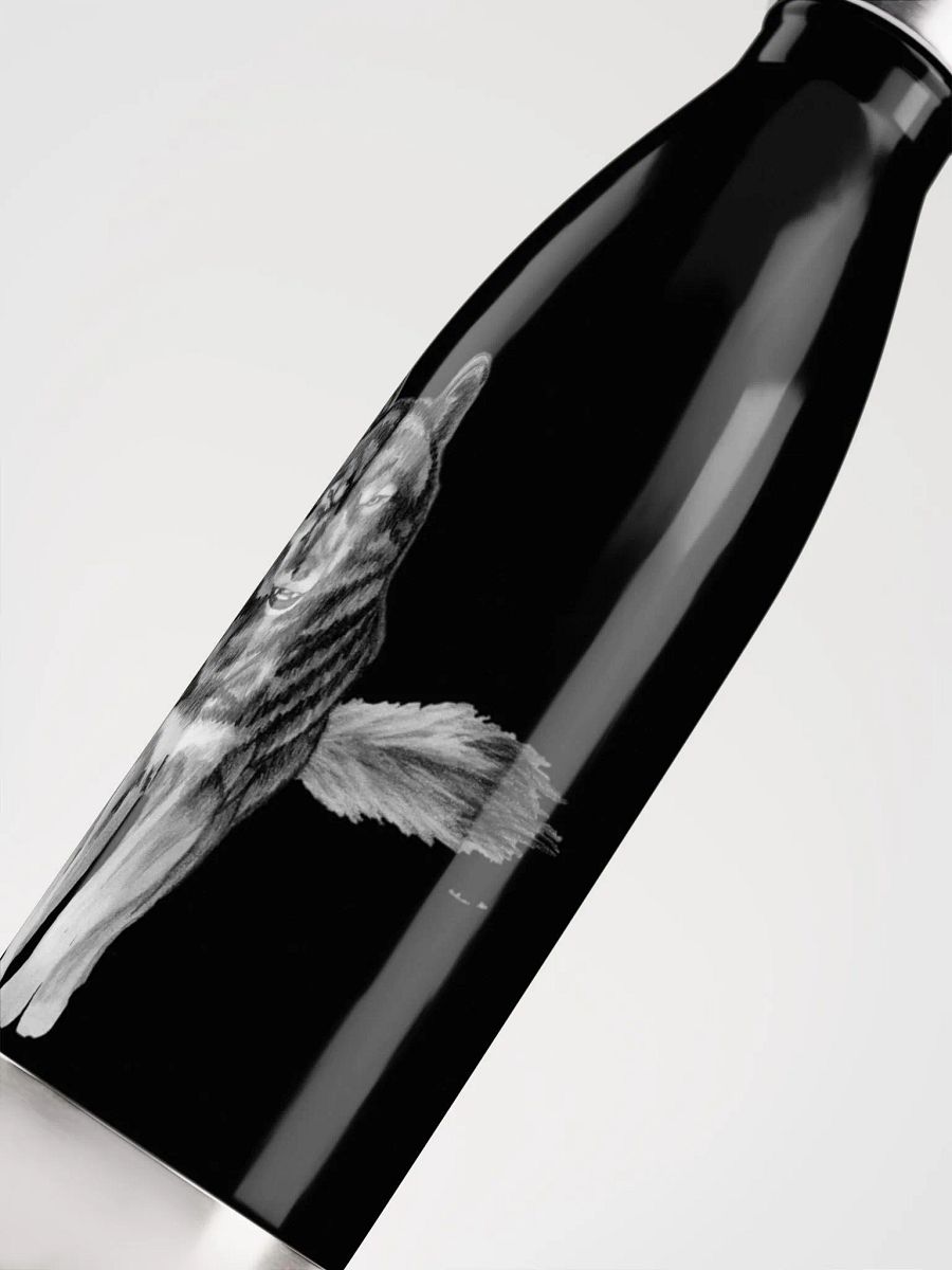 Wolf Drawing Water Bottle product image (9)