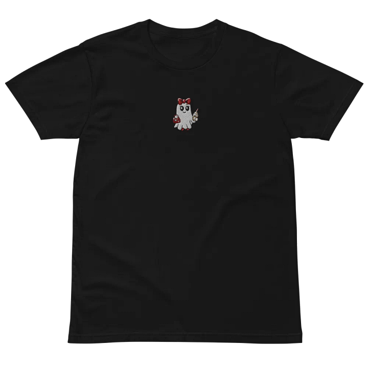 Stylish Ghost Embroidered Premium Cotton Regular Fit T-Shirt product image (1)