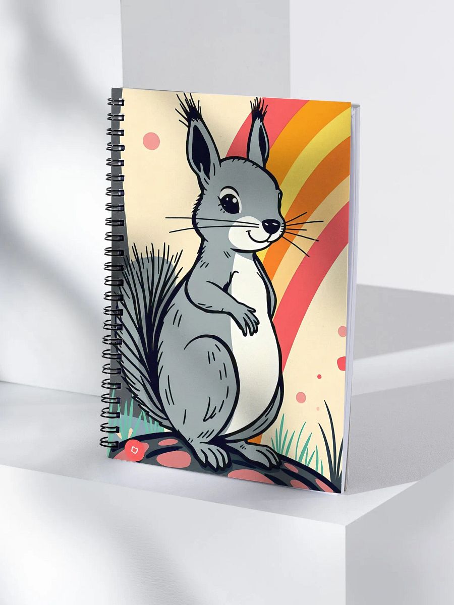 Rainbow Squirrel Spiral Notebook product image (4)