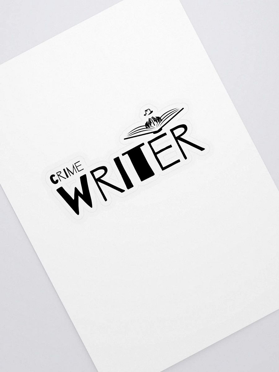 Crime Writer Sticker - Black Text product image (1)