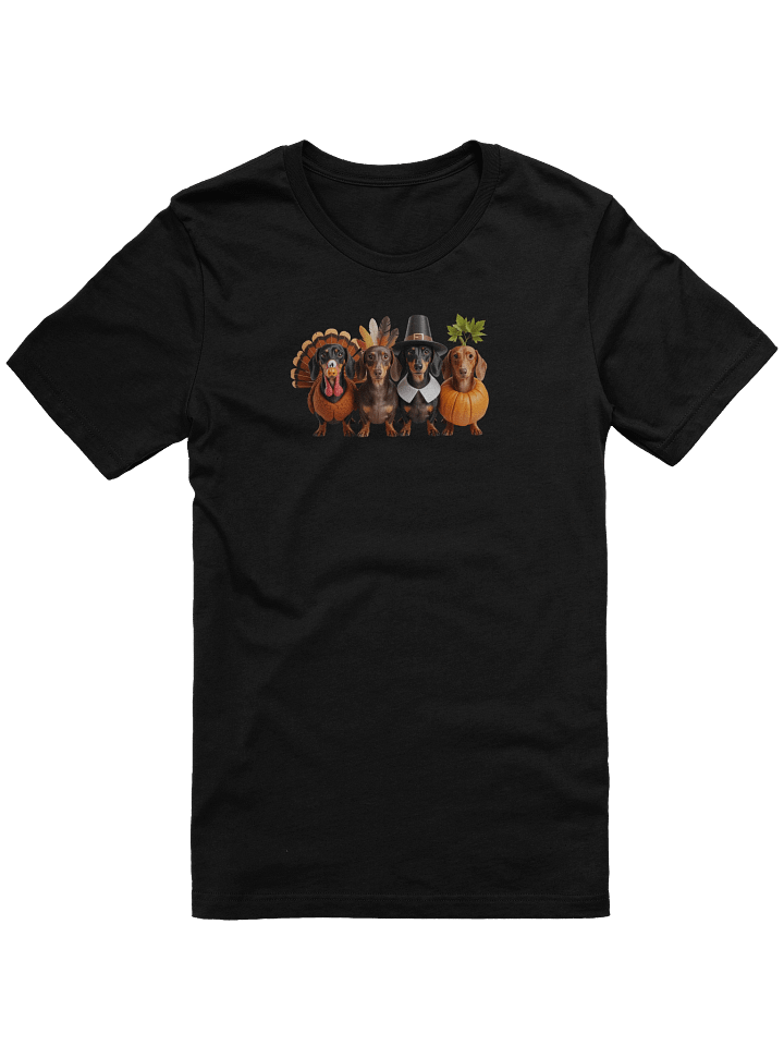 Thanksgiving Dachshund Squad T-Shirt product image (1)
