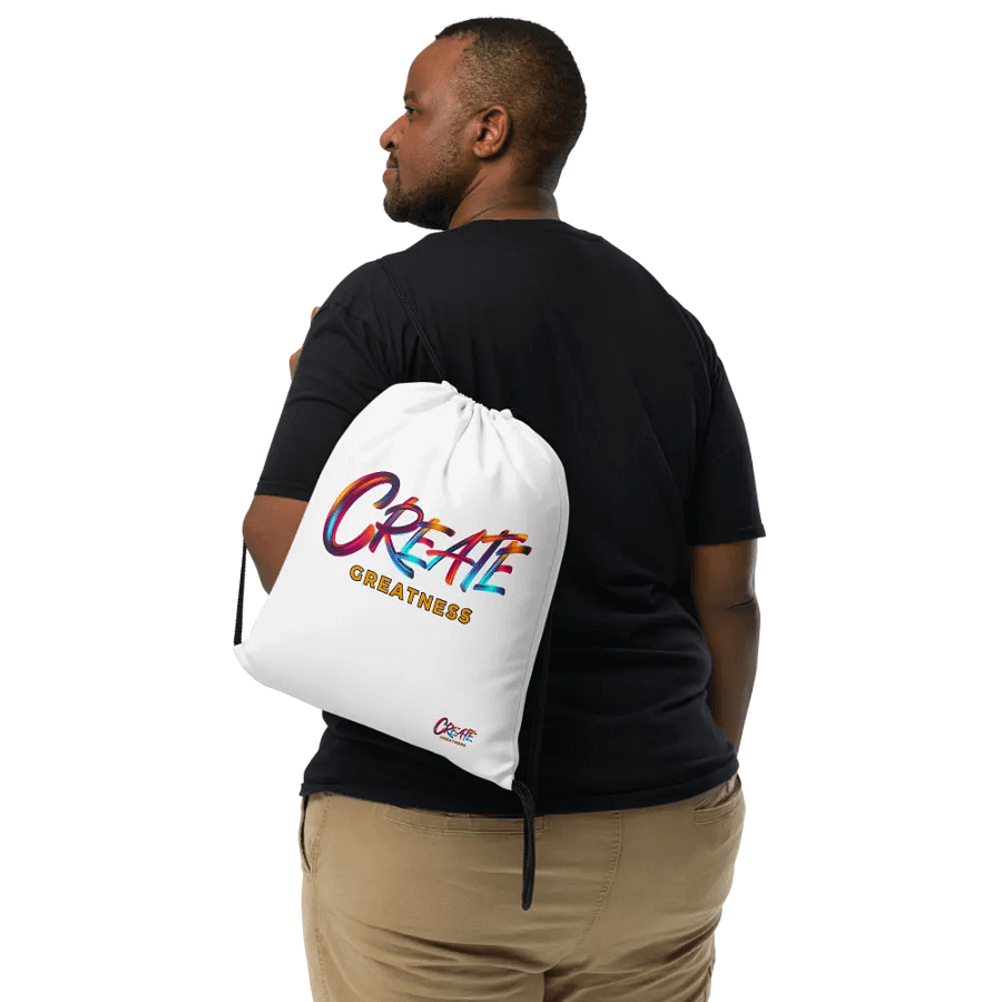 Create Greatness Full Print Drawstring Bag product image (6)