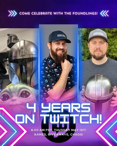 🎉 It’s gonna be May! Hope you can join me Thursday May 1st to celebrate 4 years on Twitch! Special daytime stream starting at...