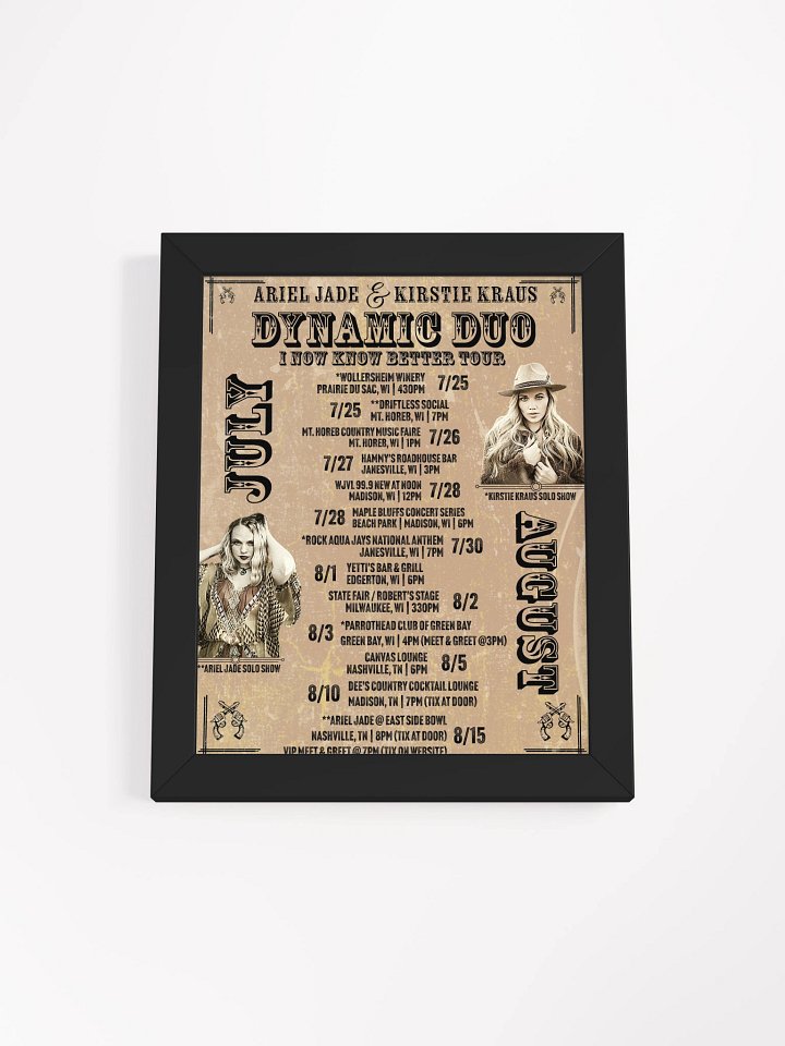 Dynamic Duo Tour Poster (Framed) product image (1)