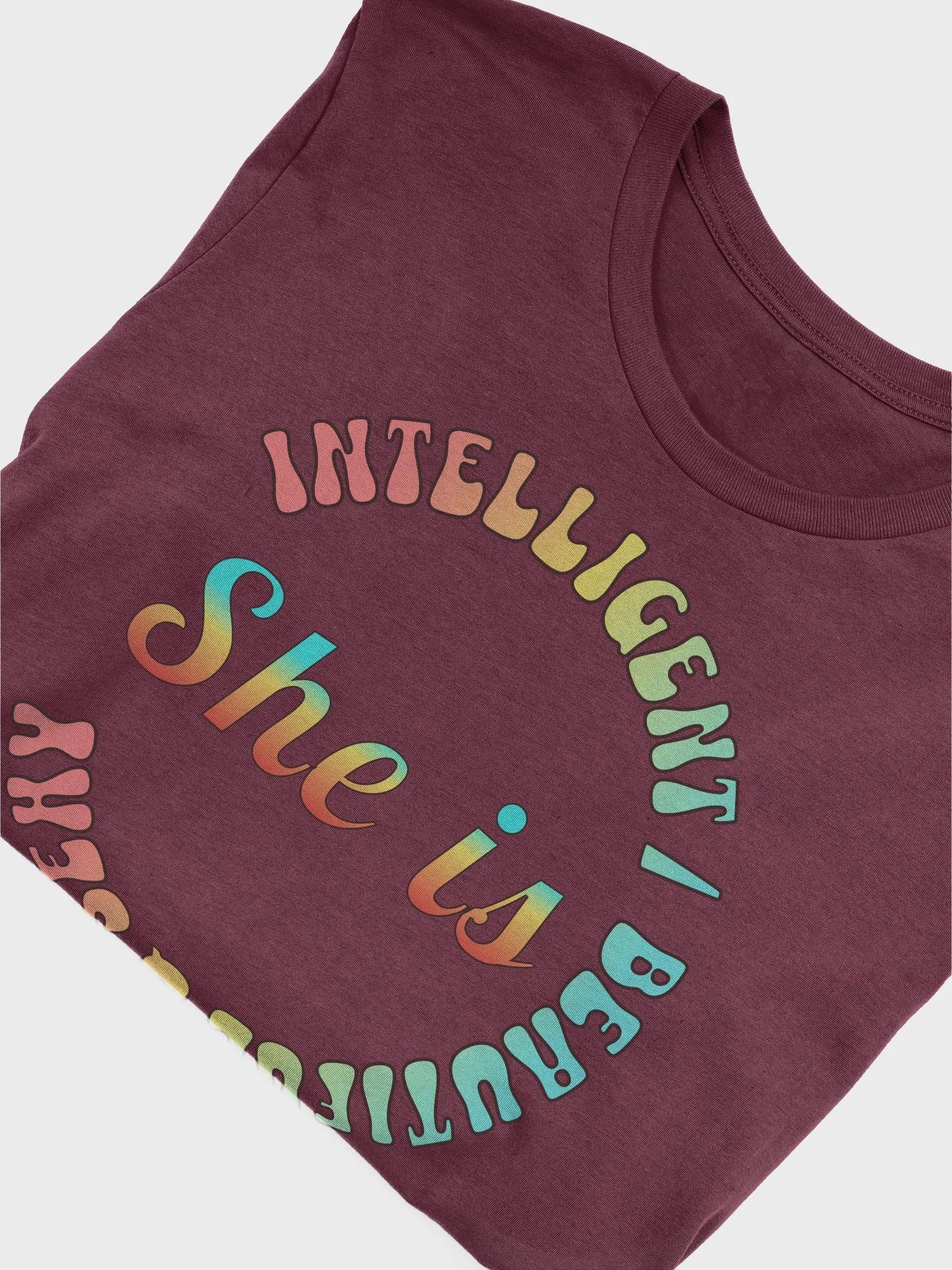 She Is Intelligent Beautiful And Sexy Empowerment Circle T-Shirt product image (3)