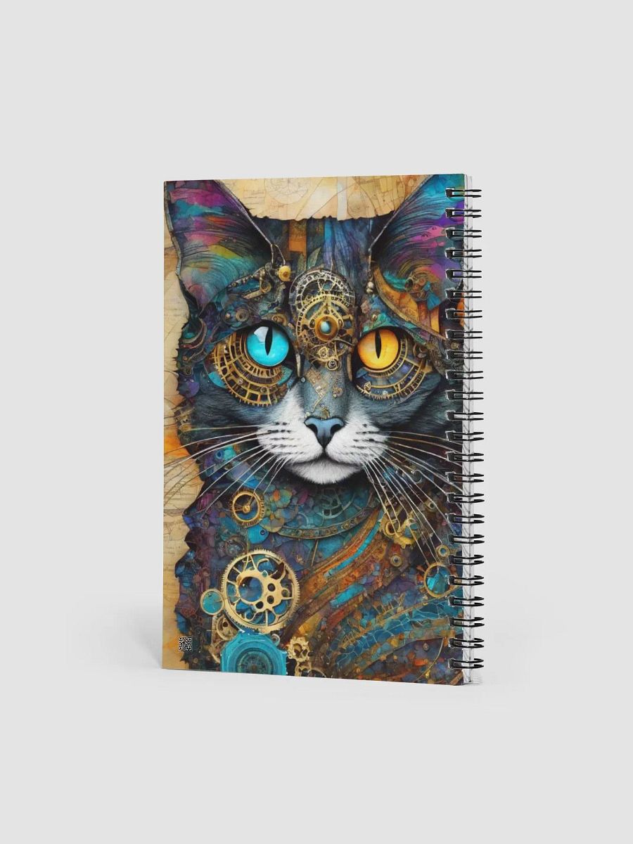 Spiral Notepad Steampunk Cat product image (2)