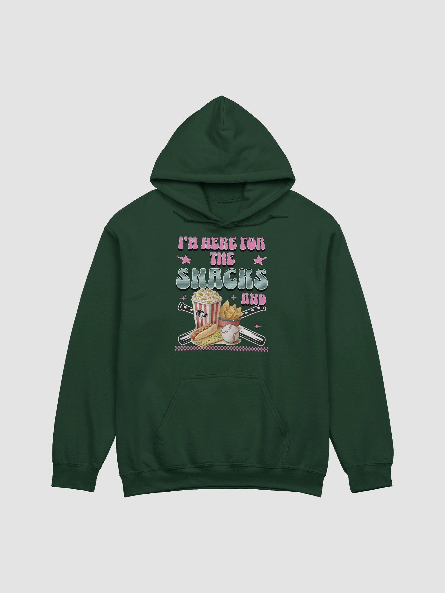 Im Here For The Snacks And Baseball Lover Hoodie product image (1)