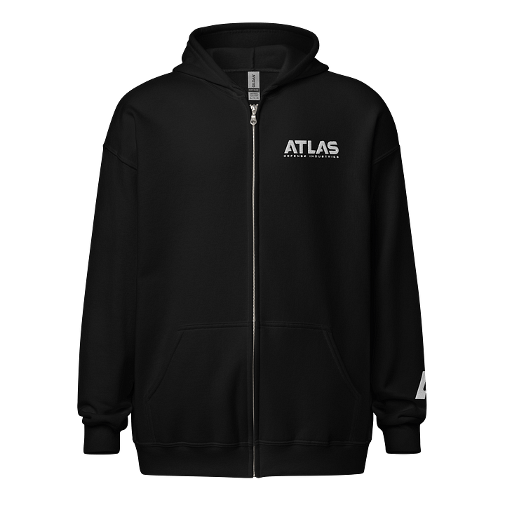 'ATLAS' Embroidered Zip Hoodie product image (1)