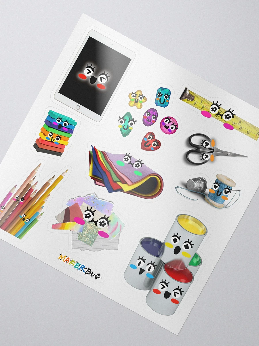 DAILY ART SUPPLIES (set 2) Sticker Sheet product image (2)