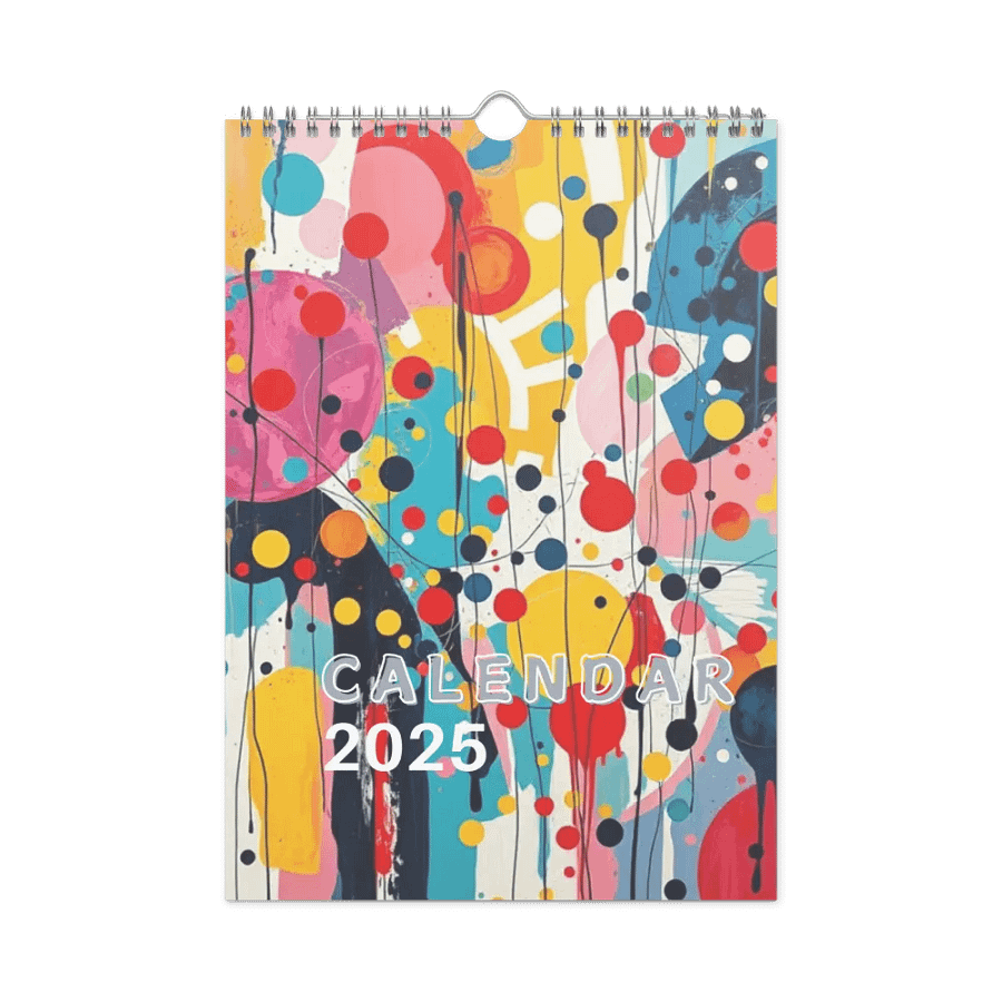 ART ABSTRACT WALL CALENDAR 2025 product image (3)
