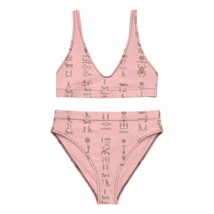 Isis Hieroglyphs Pink Bikini Set product image (1)