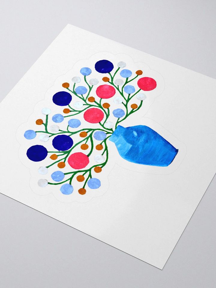 Abstract Floral Vase Sticker Set product image (2)