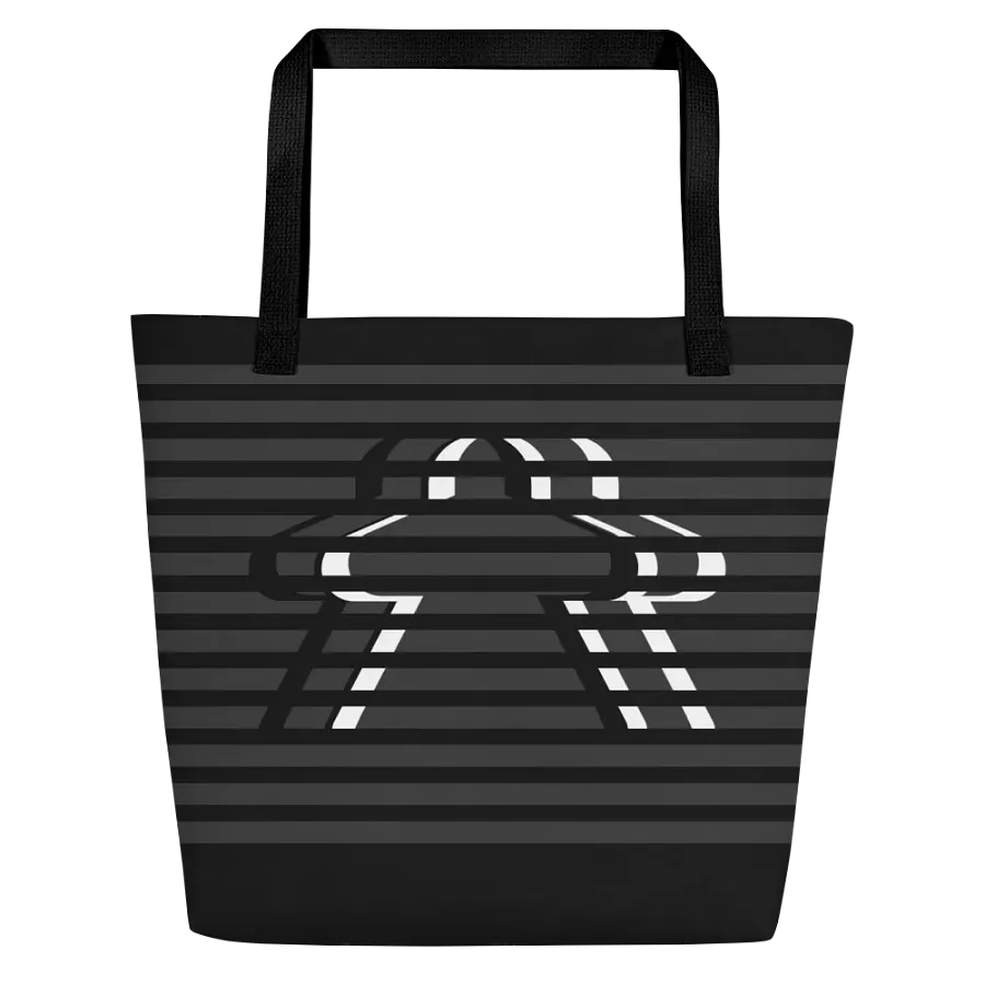 Abstract Meeple Prison Shoulder Tote Bag for Board Gamers product image (2)