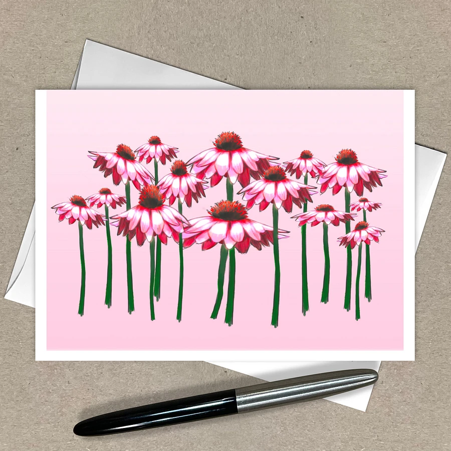 Field of Pink Daisies Greeting Cards, Assorted All Occasion Note Cards, 5x7 inch, Blank Inside, with Envelopes product image (4)