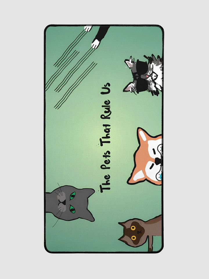 The Pet's That Rule Us - Desk Mat - Mischevious Green product image (2)