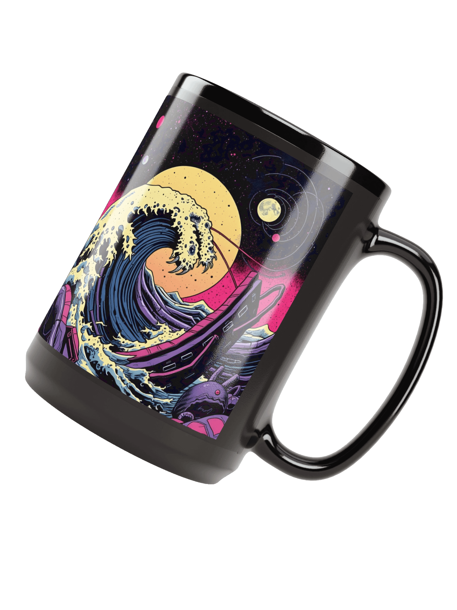 Weird Wave Sounds Duality Mug - 15 0z Black product image (4)