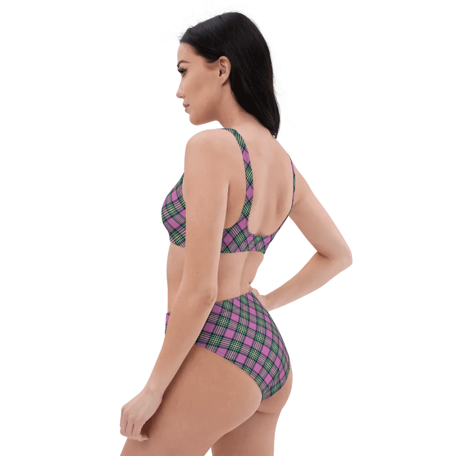 Purple and Turquoise Plaid Bikini product image (7)