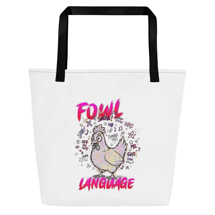 Fowl Language Large Tote Bag with Pocket product image (1)