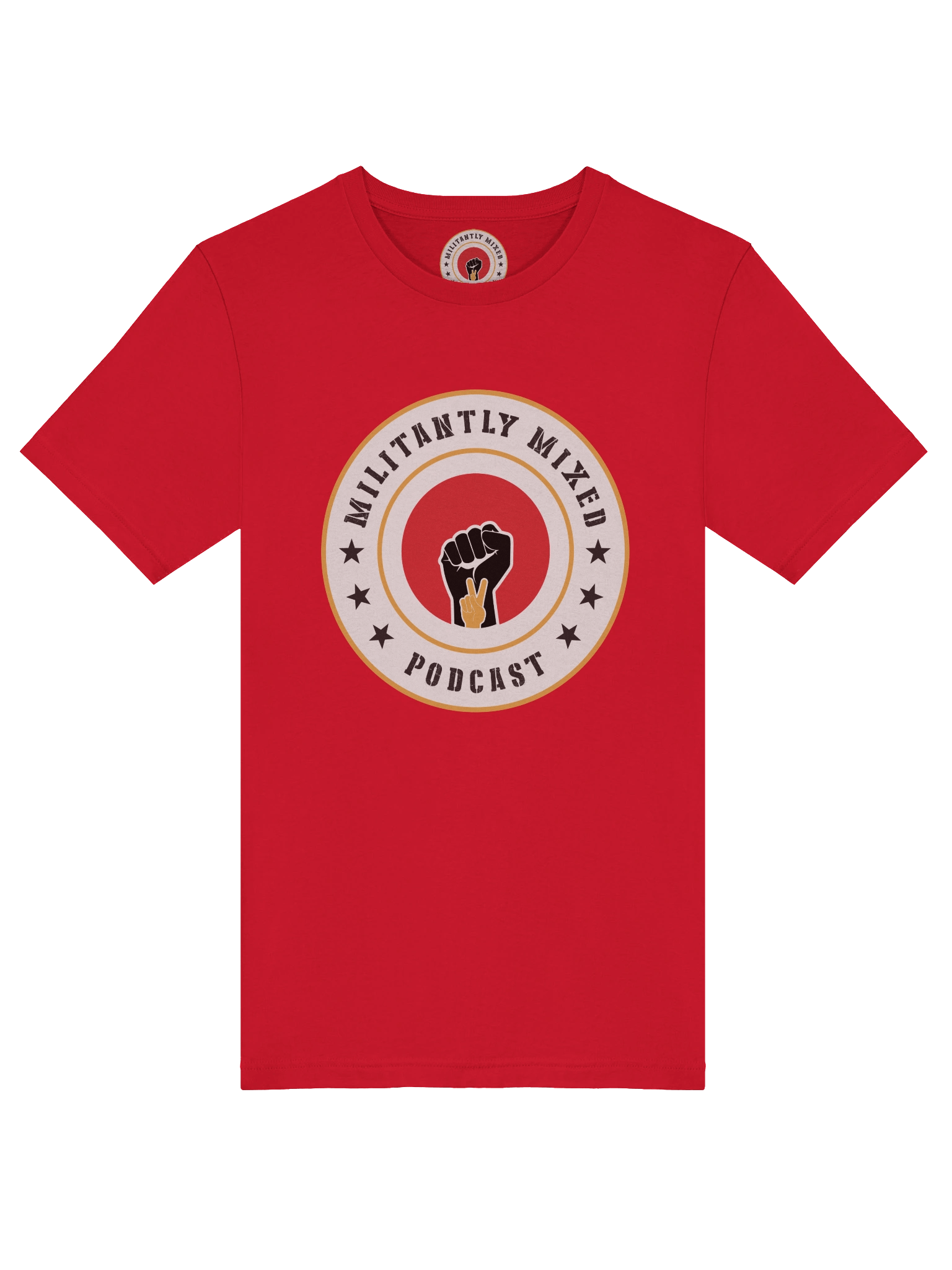 Militantly Mixed Podcast Logo Short-Sleeve Unisex T-Shirt product image (20)