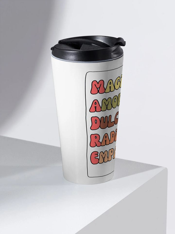 Mother’s day acrostic Boho Design steel travel mug product image (2)