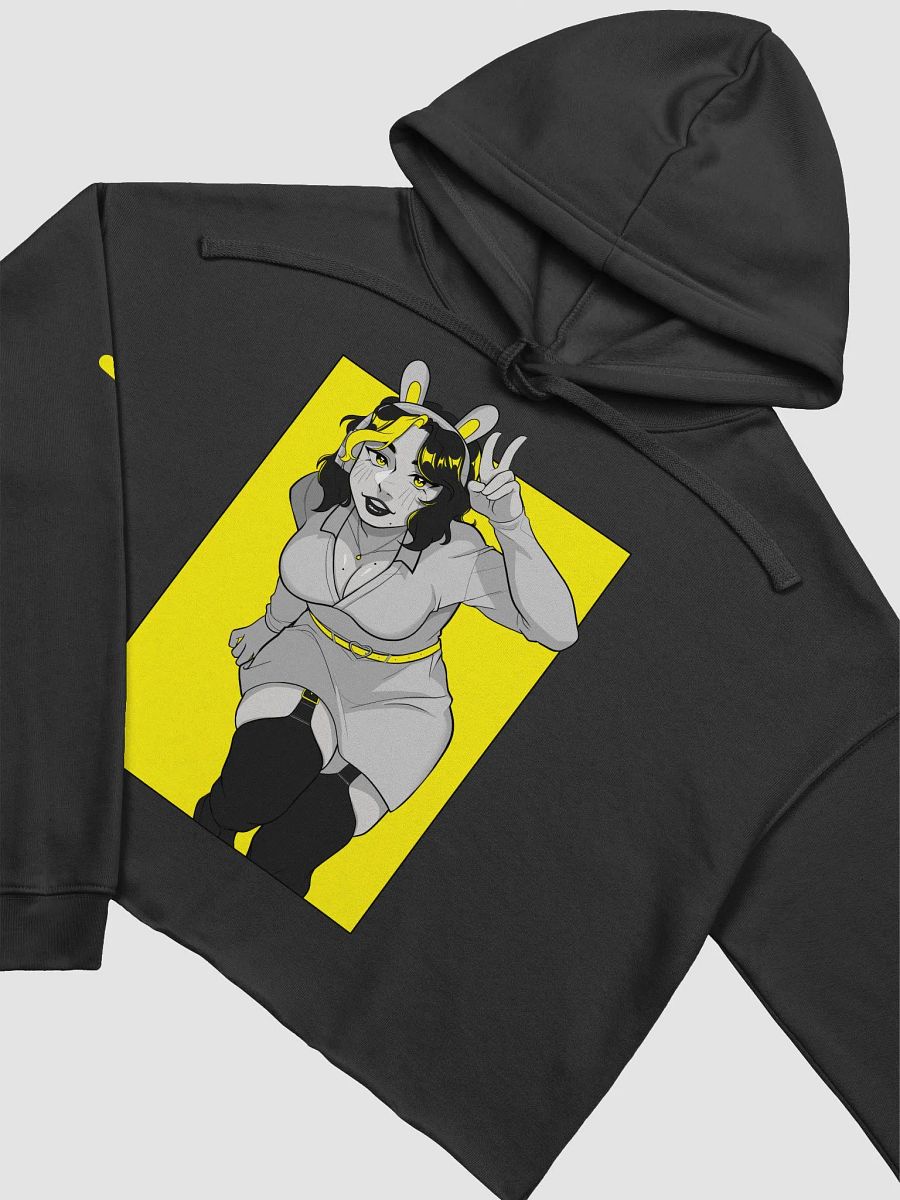 Bunny Swii Cropped Hoodie Yellow product image (3)