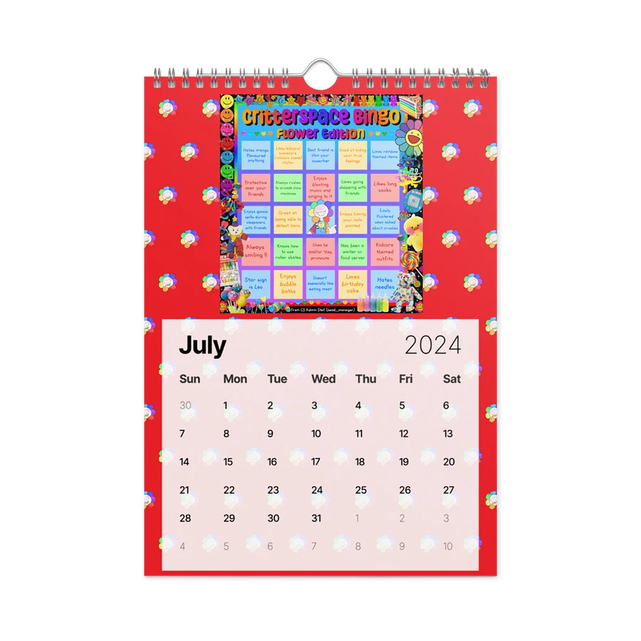 Red CS Activity Calendar 2024 product image (19)