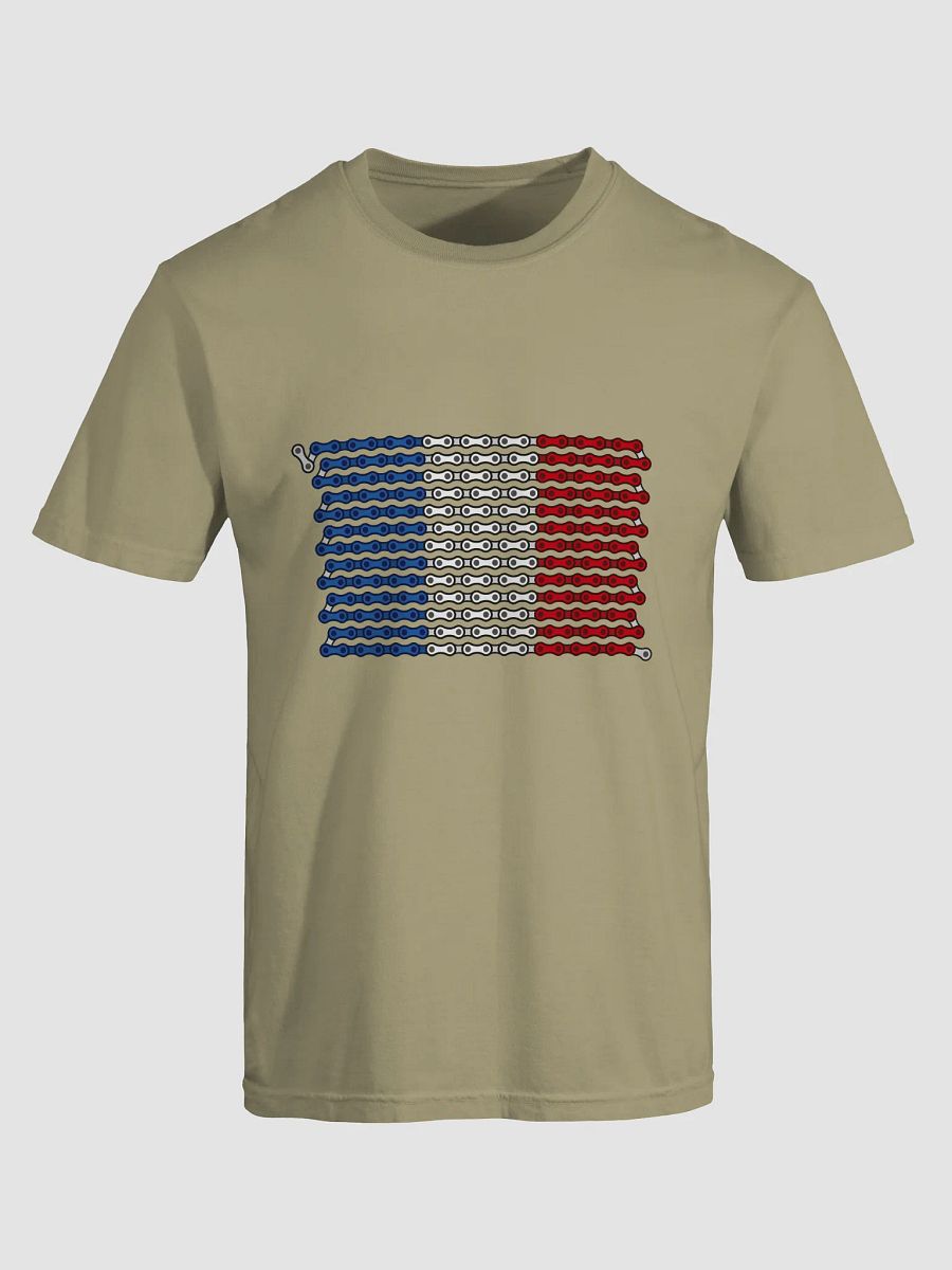 France Bike Chain Flag on Heavyweight Tee product image (1)
