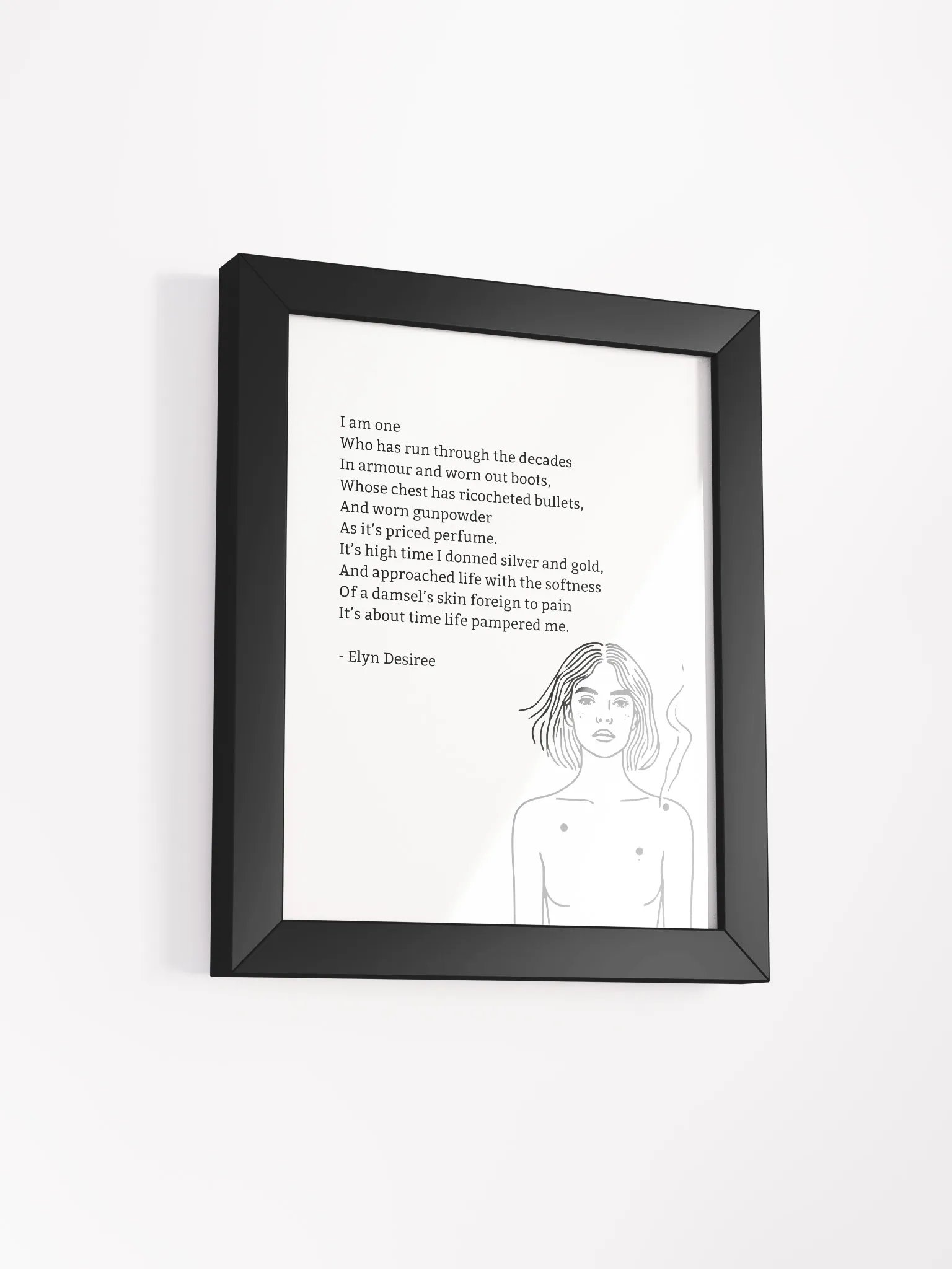 Gunpowder Poem Framed Matte Poster product image (3)