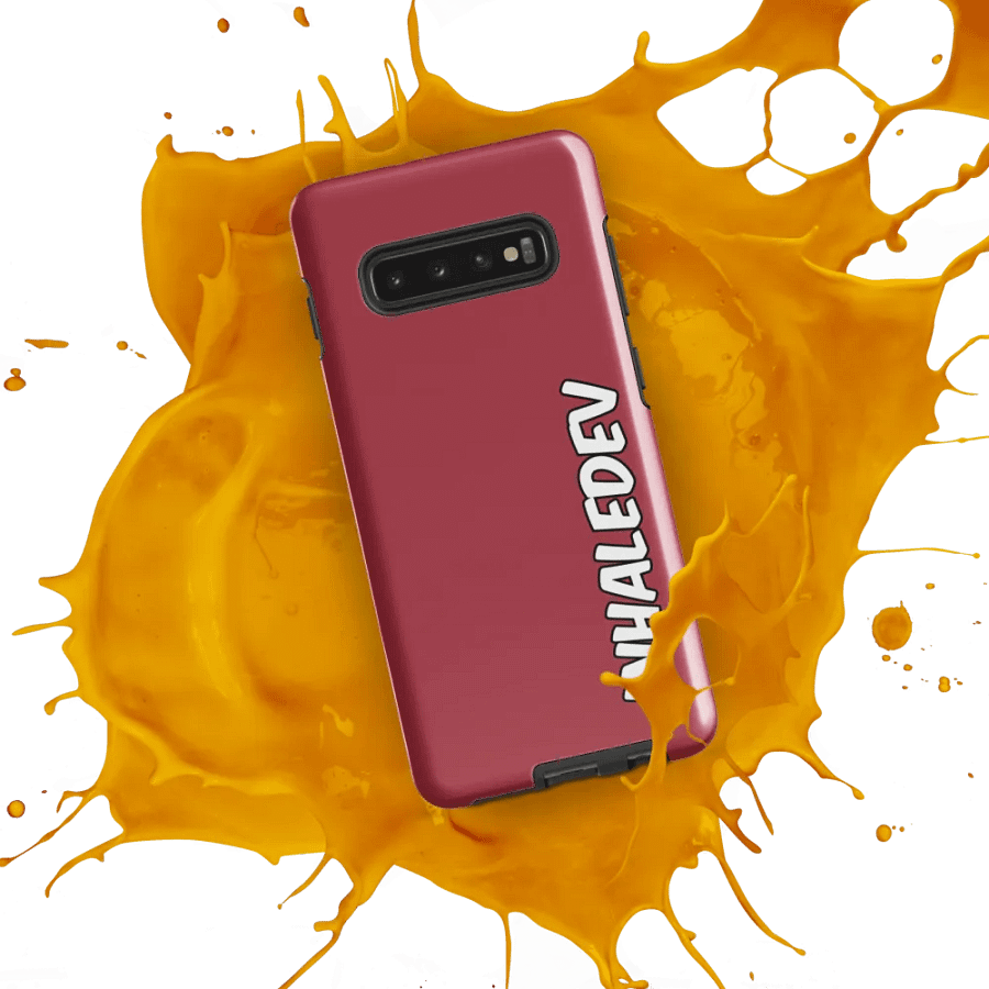 Red InhaleDev Samsung Tough Case product image (8)