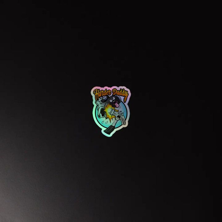 Harder Daddy Hammer Holographic Sticker Sheet product image (4)