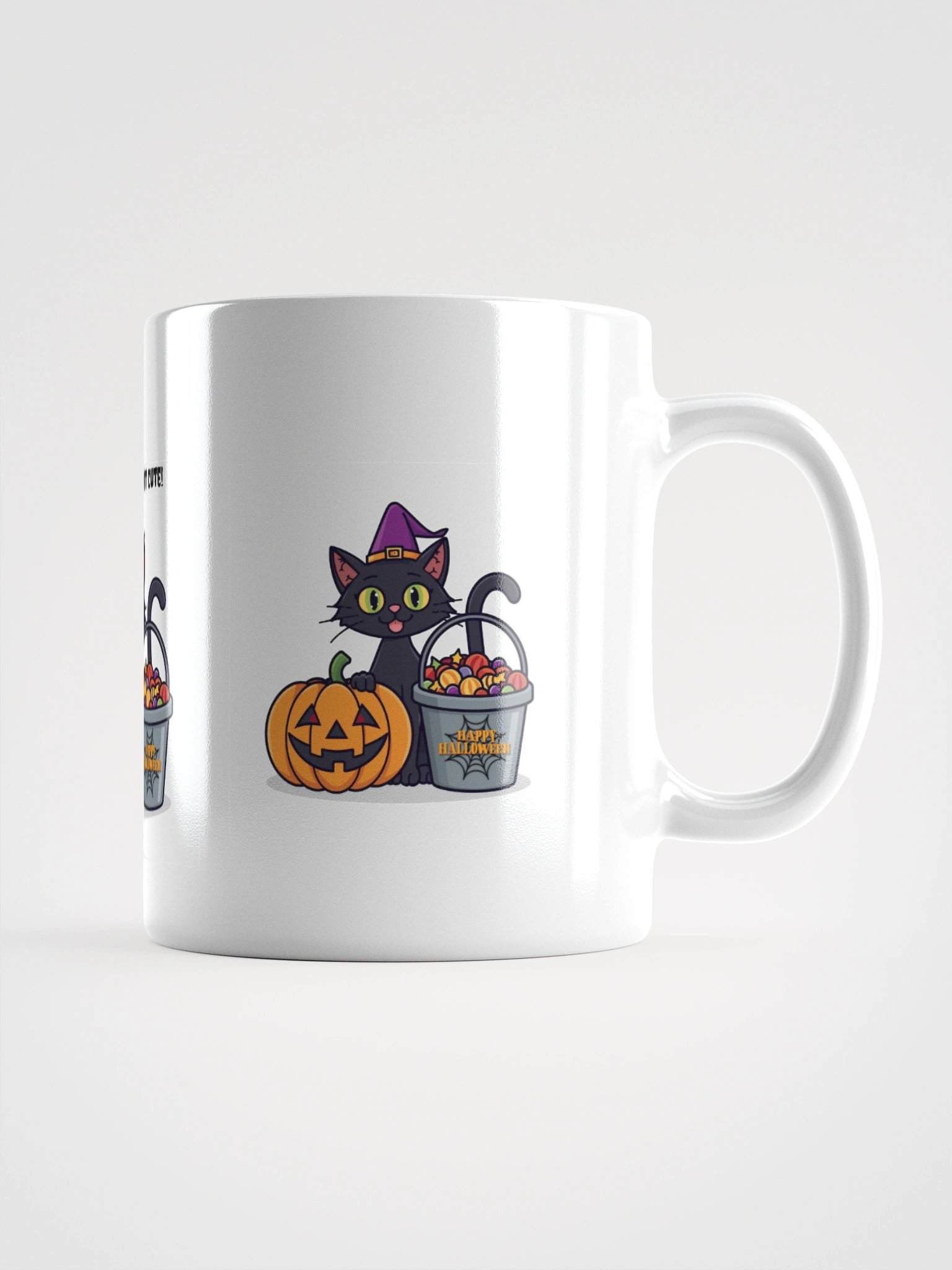 Spooky? Nope, Just Cute White Glossy Mug product image (2)