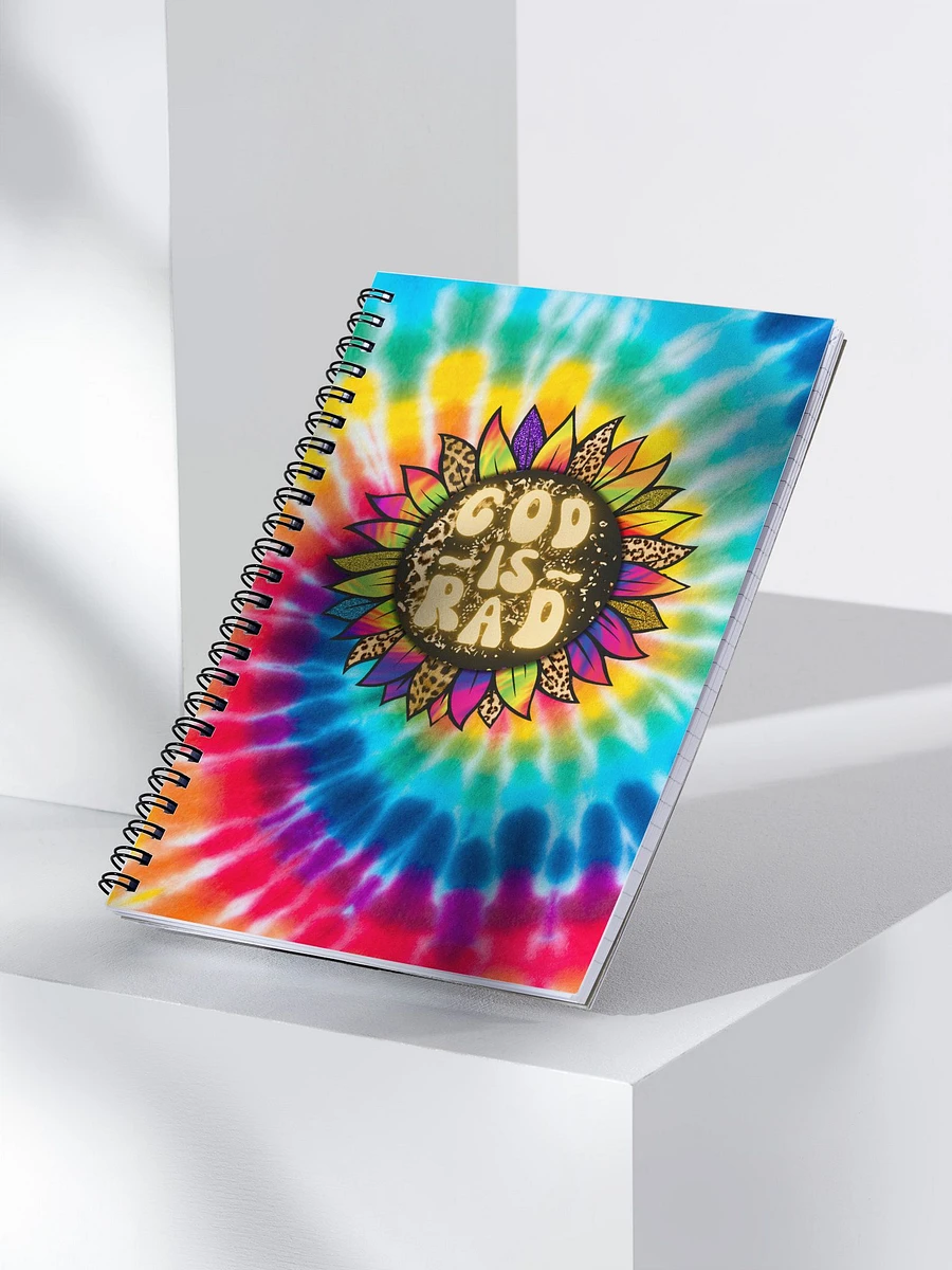 God Is Rad Tie Dye Leopard Sunflower Journal product image (3)