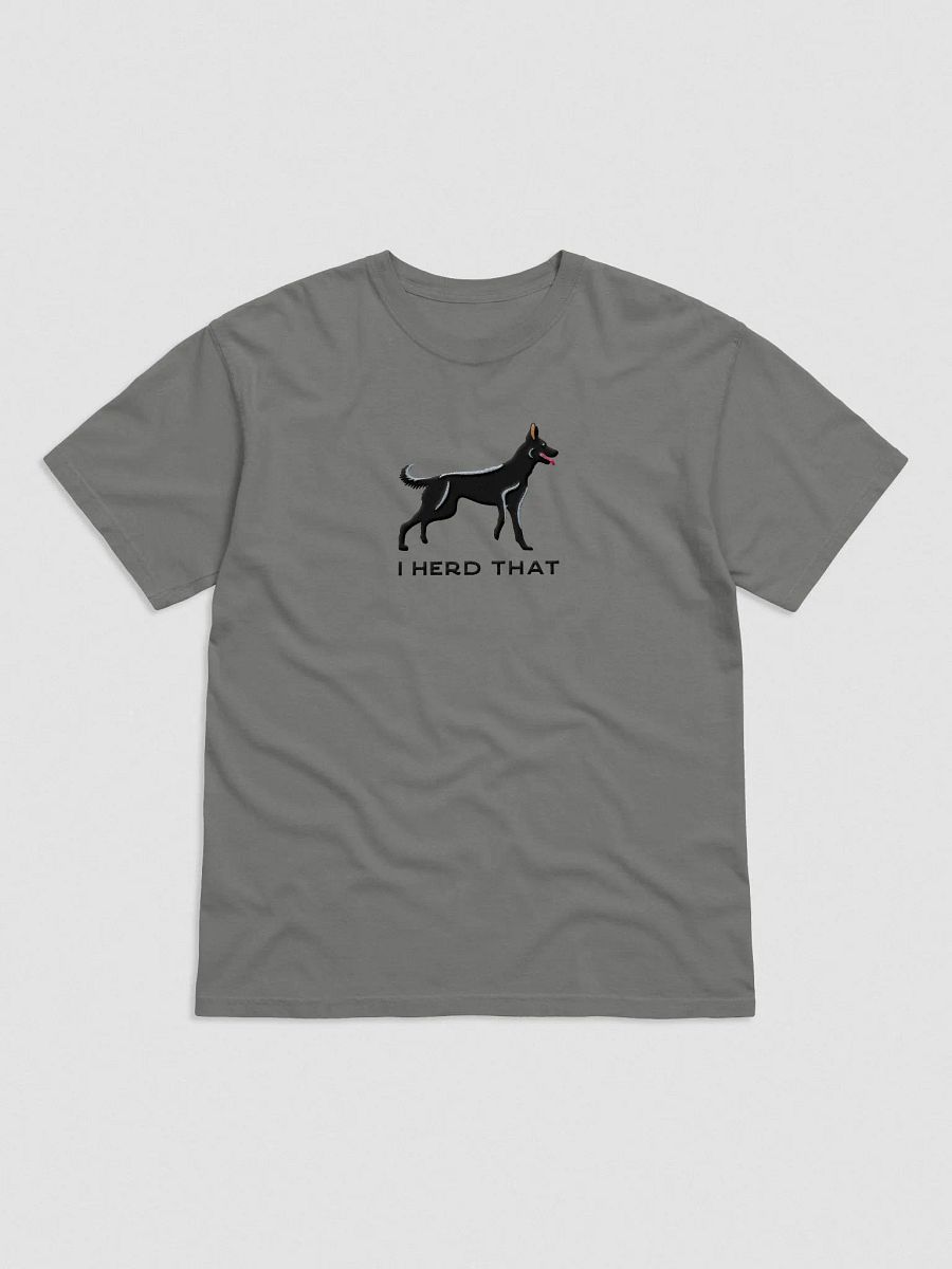 I Herd That T-Shirt(Embroidered) of a Belgian Malinois(Black) product image (4)