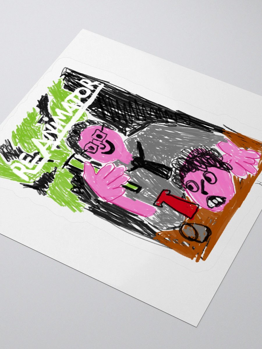 😱 "RE-ANIMATOR" CreepyKids Unisex Horror Inspired Sticker Funny 80's Movie🧪 product image (3)