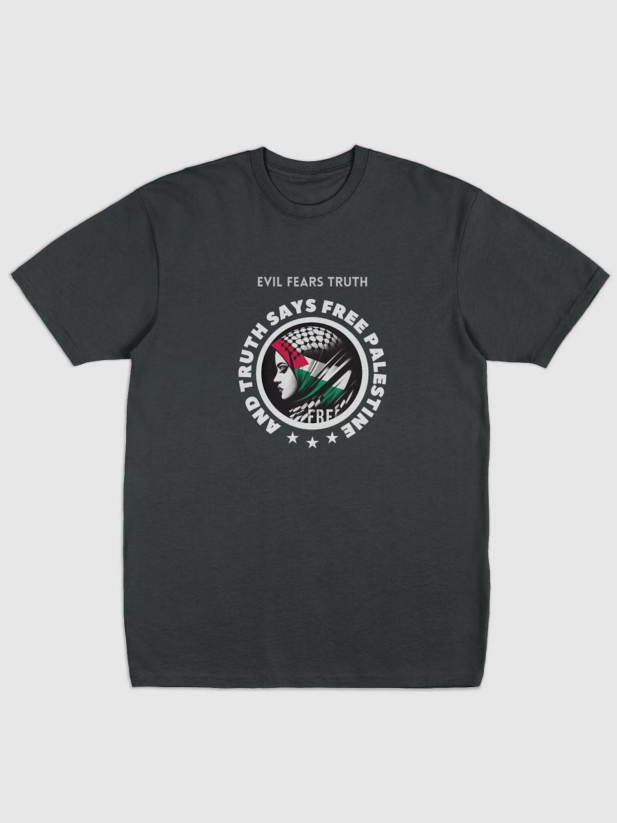 Palestinian Flag Headscarf Tee | Evil fears truth, and truth says: Free Palestine. product image (4)