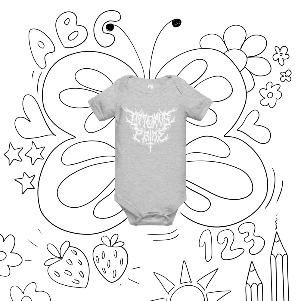 Toddler Onesie - Metal Logo (White) product image (38)