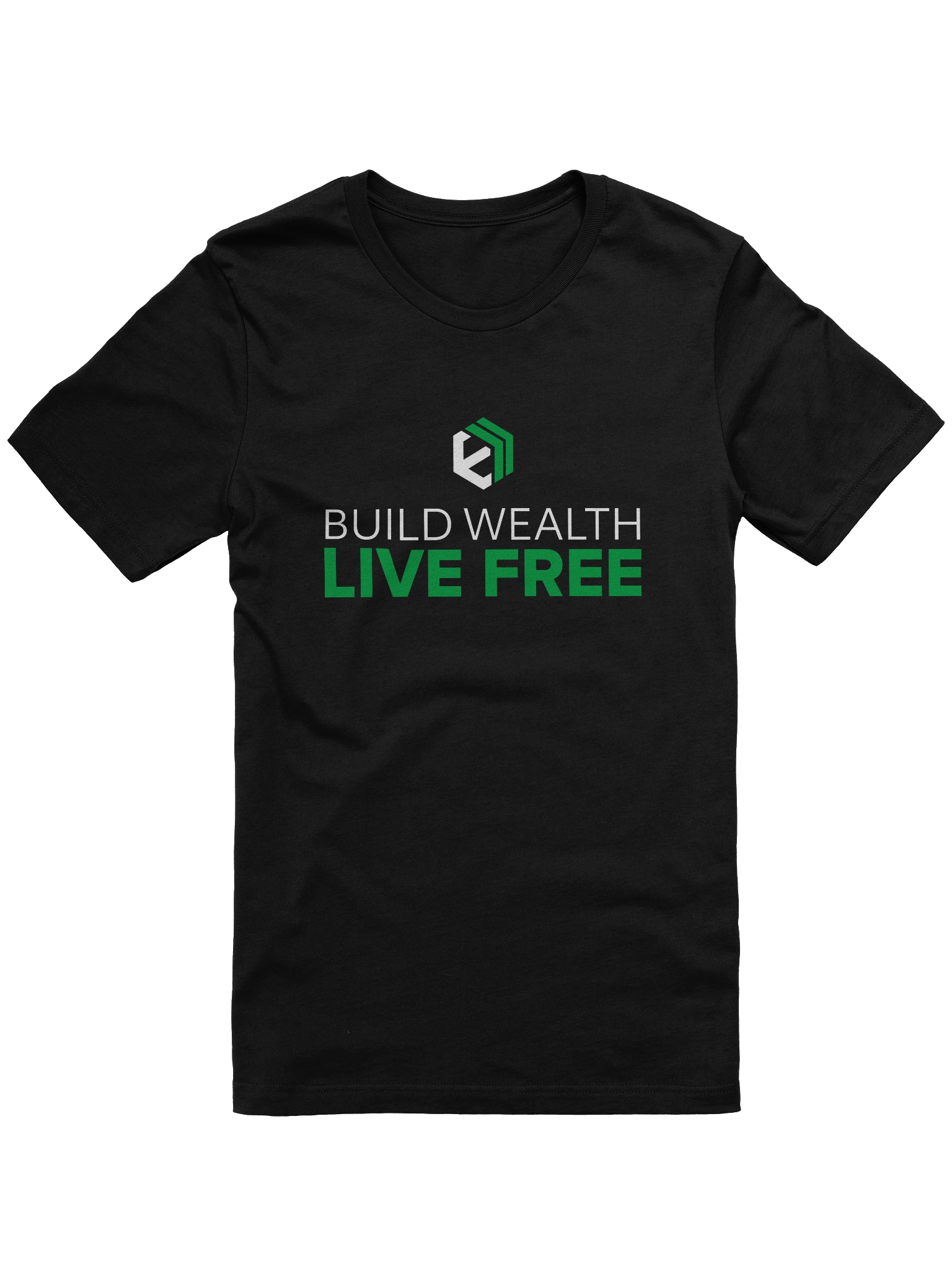 E-Estate “Build Wealth. Live Free.” Lifestyle Tee (Unisex) product image (1)