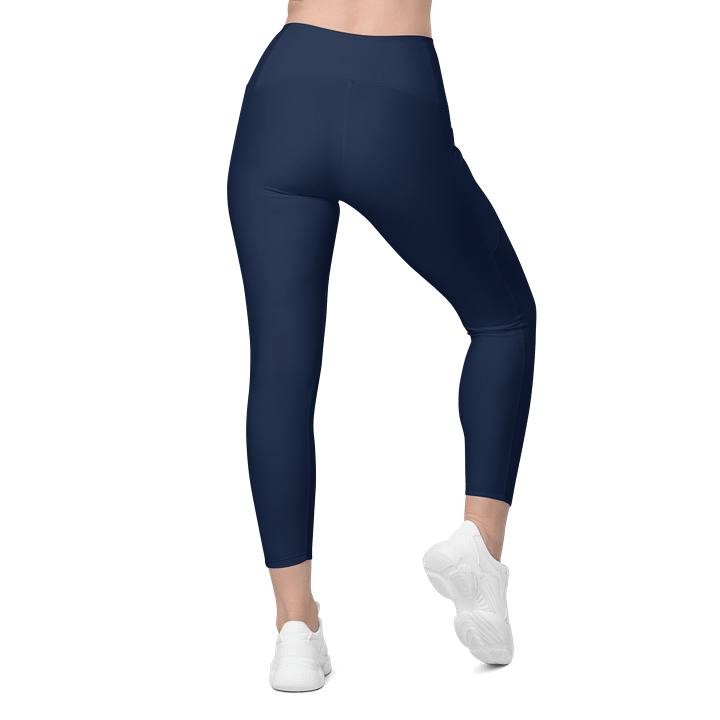 Abstract Blue Leggings with Pockets product image (2)