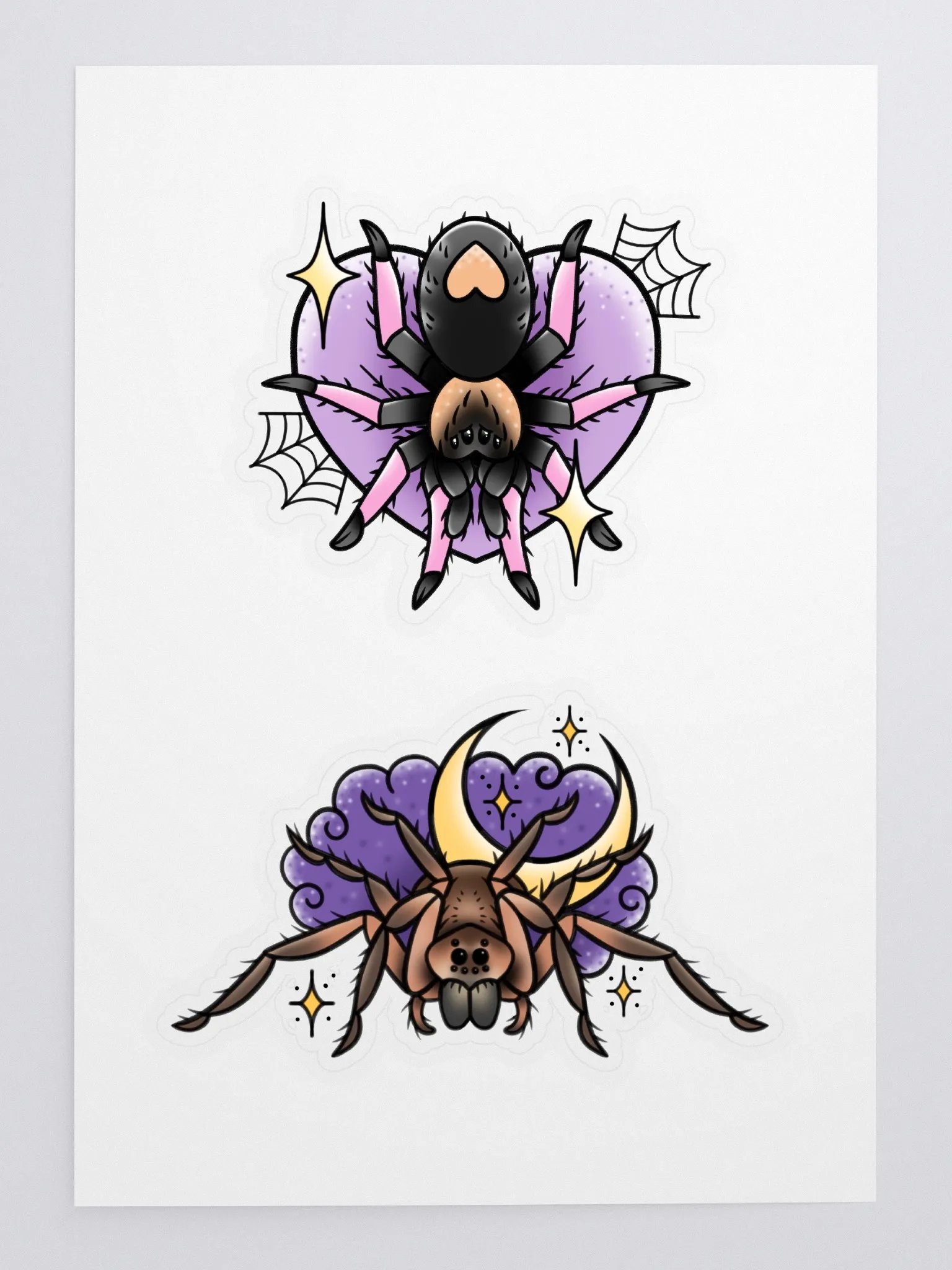 pastel spider stickers product image (3)
