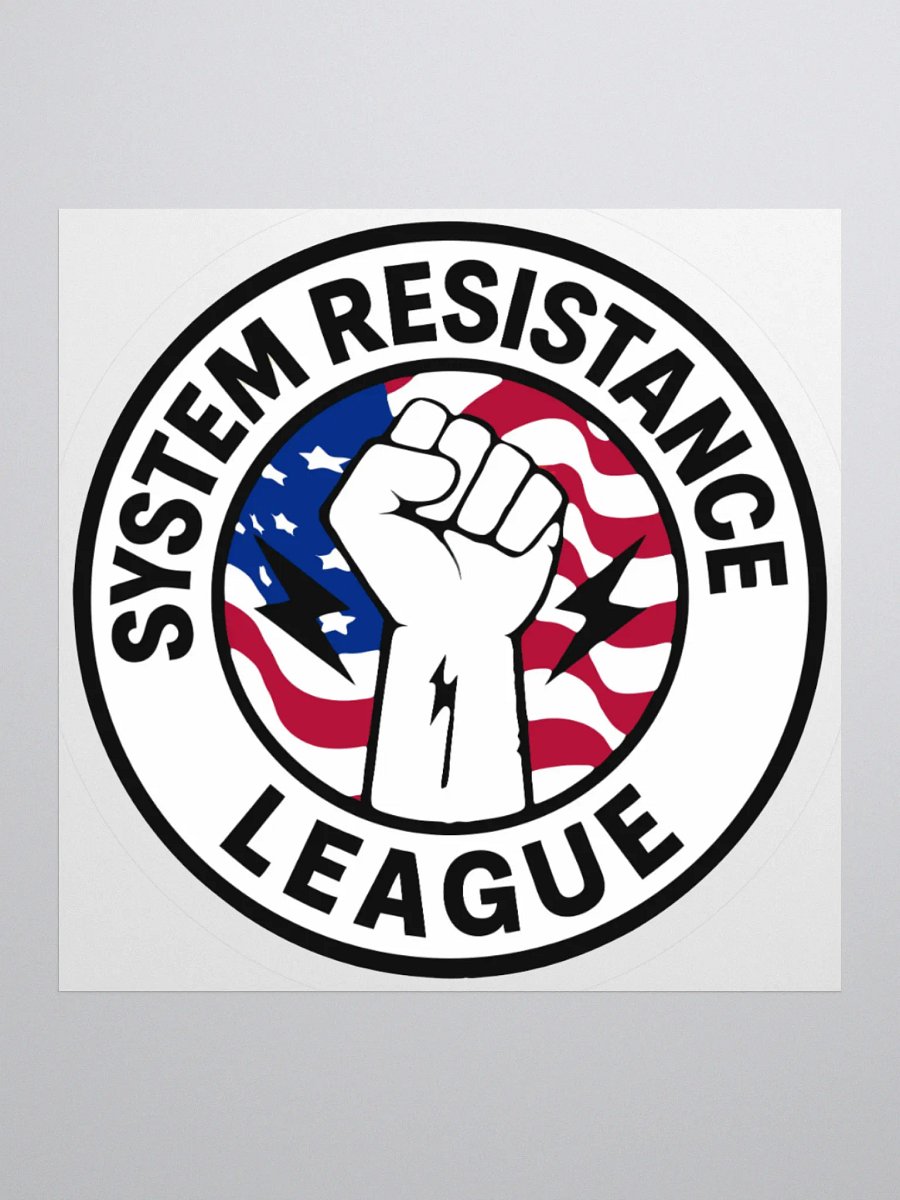 System Resistance League Emblem Kiss-Cut Vinyl Stickers product image (1)