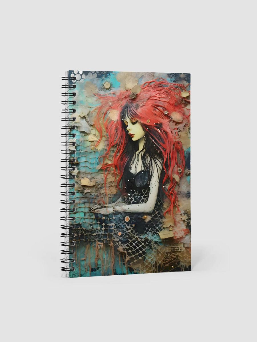 Red-Haired Contemplation Spiral Notebook product image (1)