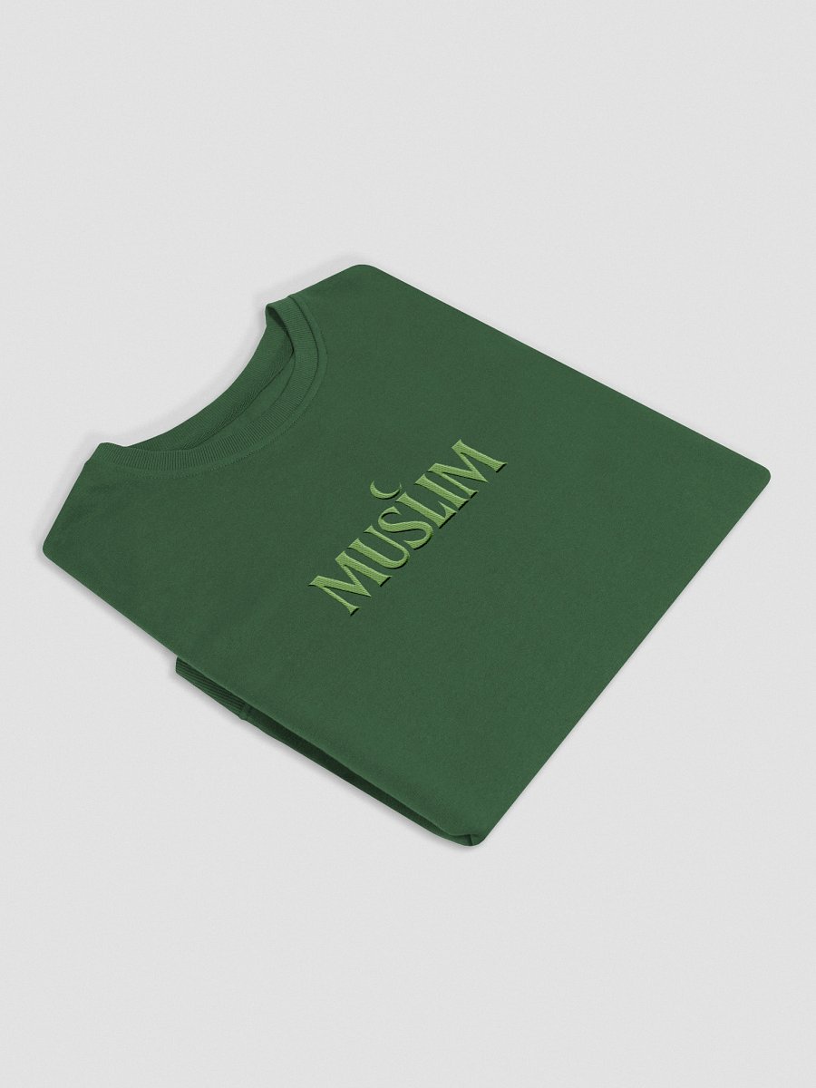 MUSLIM Signature Green Sweater - UNISEX Embroidery product image (3)