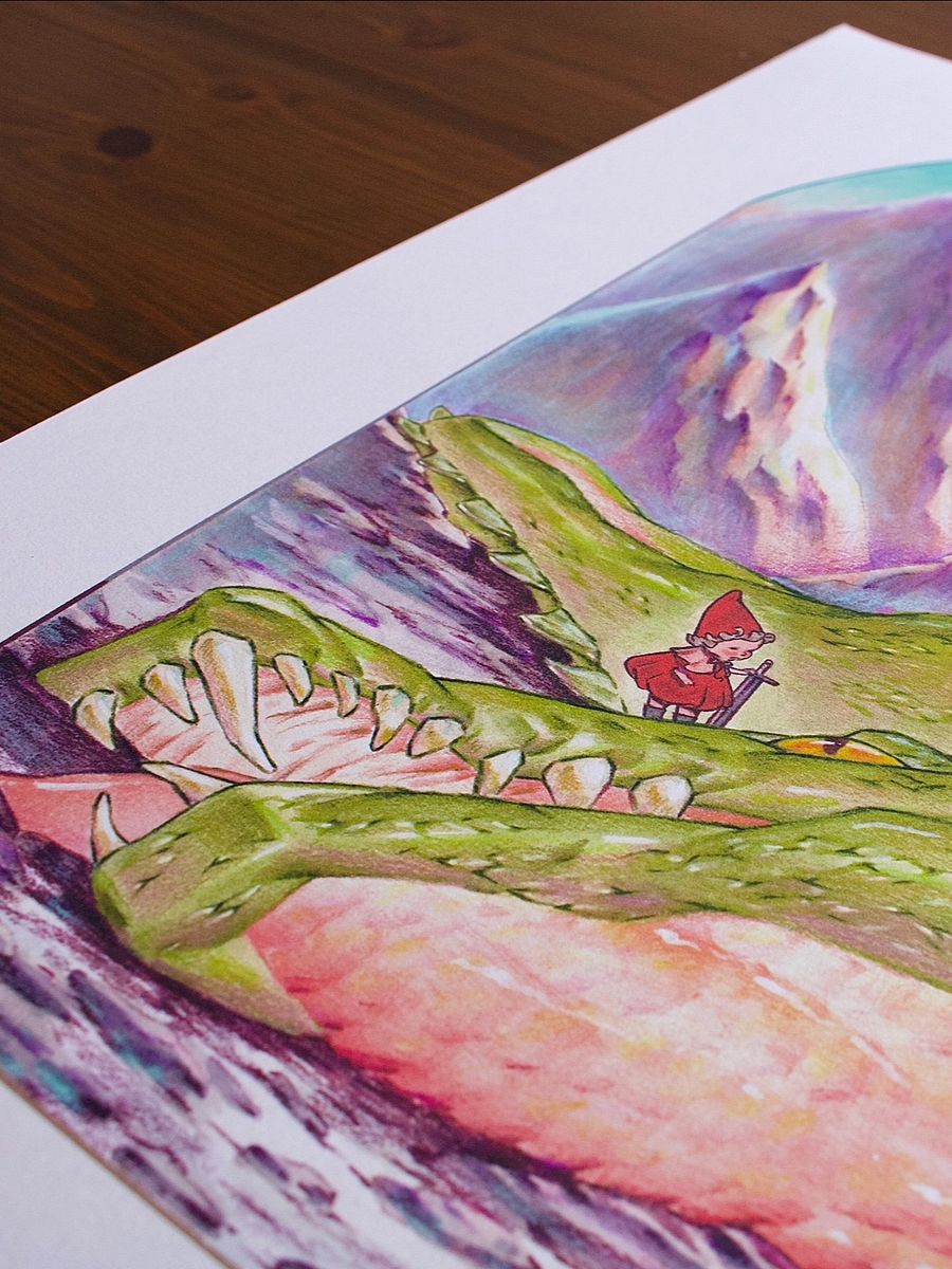 The Small Dragon Slayer Print product image (3)