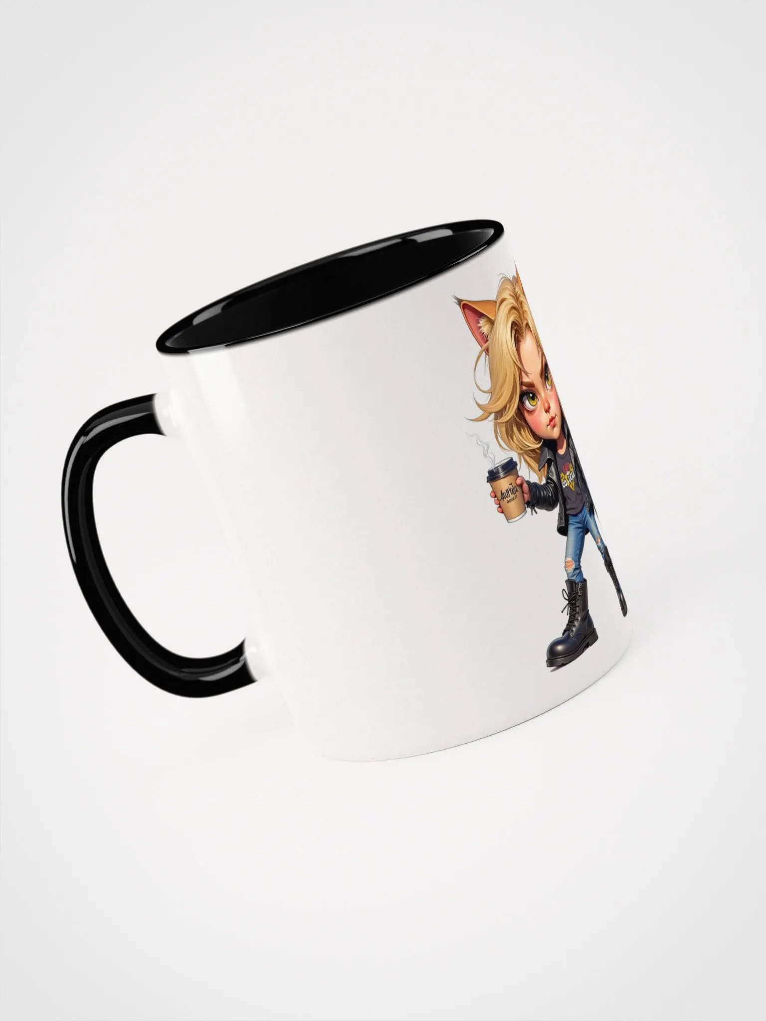 Chibi Cat Barista Ceramic Mug product image (41)